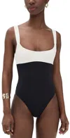 L*space Descanso One Piece Black/cream In Black