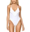 L*space Lspace Deert Days Fringe One-piece Swimsuit In White