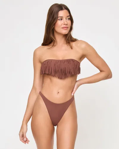 L*space Dixie Bikini Top In Brown