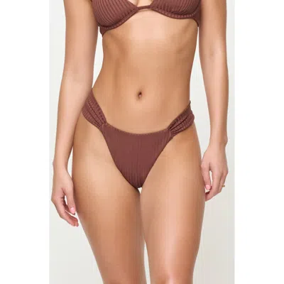 L*space Lspace Dolce Bitsy Bikini Bottoms In Cafe