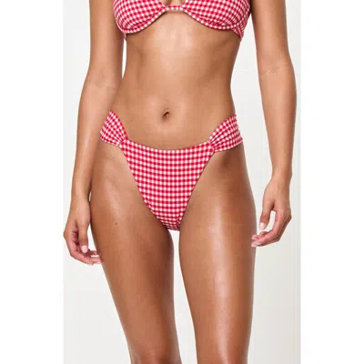 L*space Lspace Dolce Bitsy Bikini Bottoms In Red