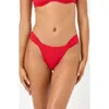 L*space Lspace Dolce Full Bikini Bottoms In Red