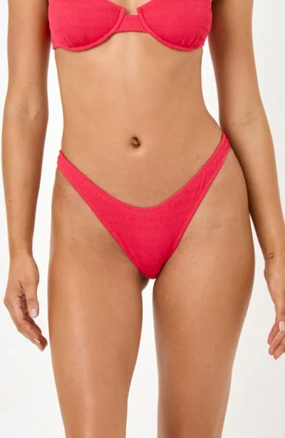 L*space Lspace Donnie Bikini Bottoms In Red