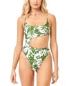 L*space Eclipse One Piece Bitsy In Green