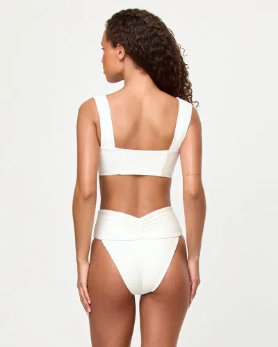 L*space Eco Chic Repreve Bardot Bikini Bottom In White