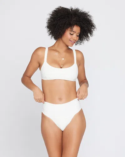 L*space Eco Chic Repreve Jess Bikini Top In White