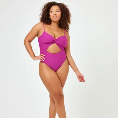 L*space Eco Chic Repreve® Kyslee One Piece Swimsuit In Purple