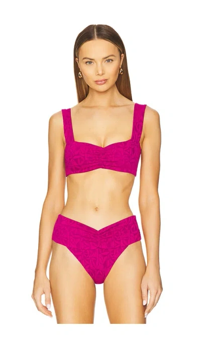 L*space Eco Marlee Bikini Top In Berry
