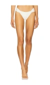 L*space Eco Ocean Rib Dolce Bikini Bottom In Cream
