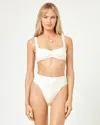 L*space Effie Bikini Top In White