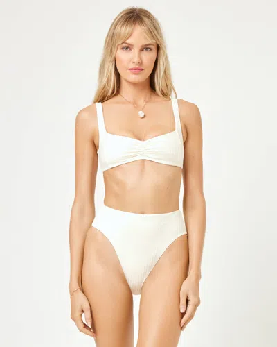 L*space Effie Bikini Top In White