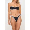 L*space Lspace Elle Bitsy Bikini Bottoms In Black/cream