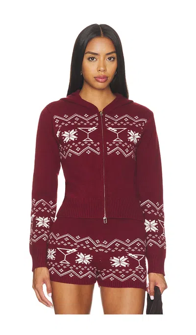 L*space Emery Hoodie In Burgundy