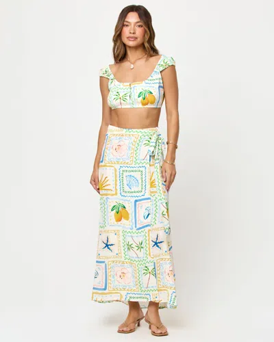 L*space Ever Wrap Skirt In Wish You Were Here