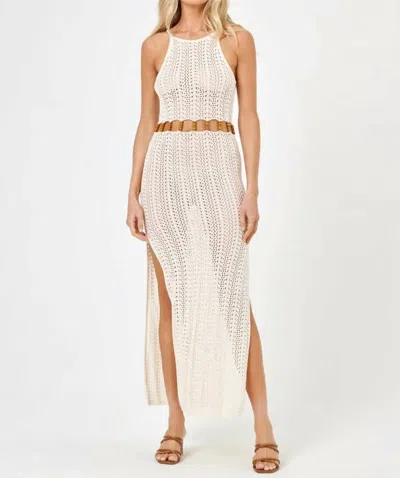 L*space Falling For You Cover-up Dress In Tapioca White