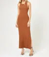 L*space Francesca Open Back Rib Cover-up Dress In Brown