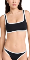 L*SPACE FUSED ACE BIKINI TOP BLC