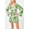L*space Lspace Geneva Long Sleeve Cover-up Dress In Destination Paradise