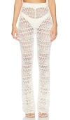 L*space Holden High-rise Pants In Cream