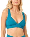 L*space Solid Olivia Bikini Top In Mediterranean In Blue