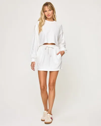 L*space Half Court Skirt In White