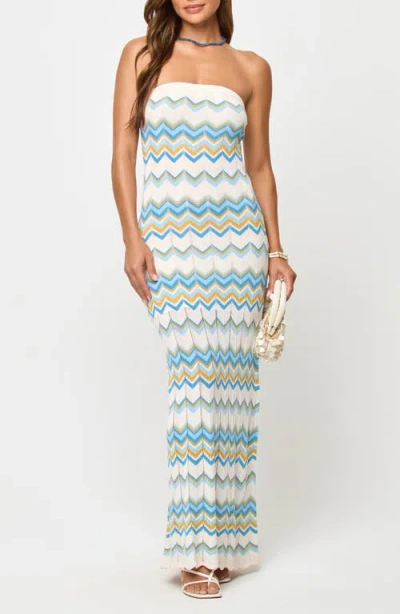 L*space Lspace Hallie Strapless Maxi Cover-up Dress In Multi