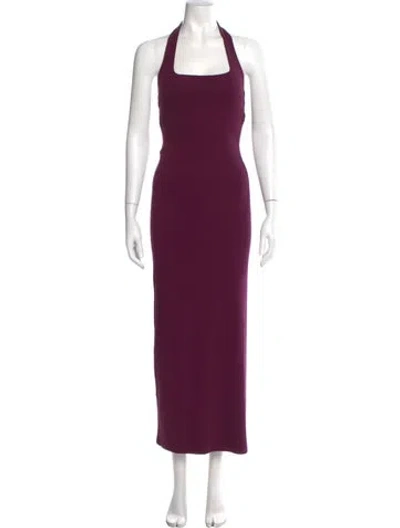 Pre-owned L*space Halterneck Long Dress In Purple