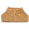 L*space Lspace Harmony Convertible Raffia Clutch In Brown