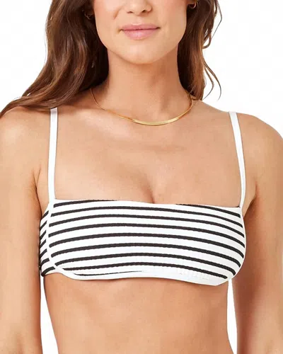 L*SPACE HAZEL BIKINI TOP IN SAIL ALONG STRIPE