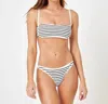 L*space Hazel Stripe Bikini Top In Multi