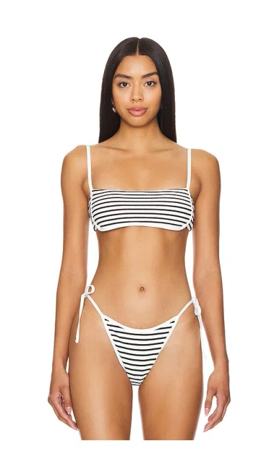 L*space Hazel Bikini Top In Sailing Along Stripe