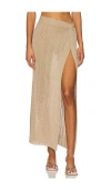 L*space Heart Of Gold Skirt In É‡‘å±žé‡‘è‰²