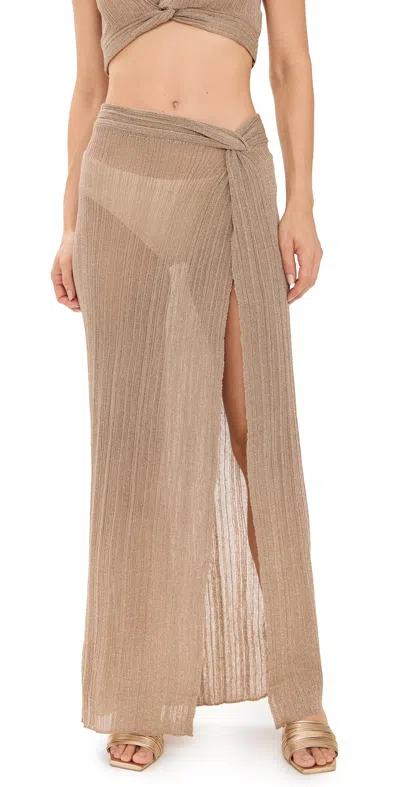 L*space Heart Of Gold Skirt Metallic Gold