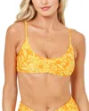 L*space Lspace High Tide Bikini Top In Multi