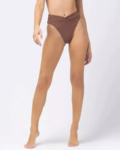 L*space High Waisted Bikini Bottoms In Brown