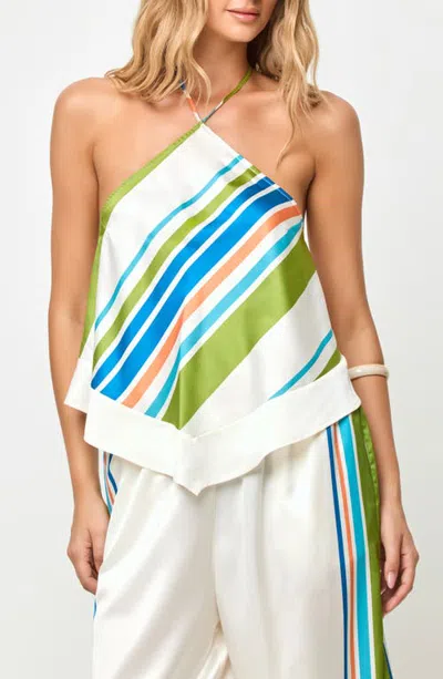 L*space Lspace Hollis Handkerchief Halter Cover-up Top In Multi