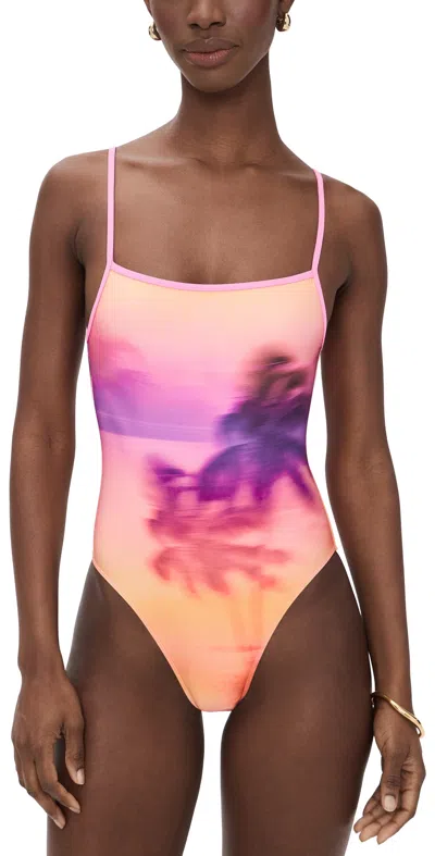 L*space Holly Classic One Piece Swimsuit Island Hopper In Purple