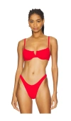 L*space Hunter Bikini Top In Flame