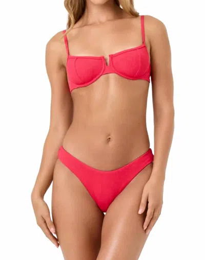 L*space Hunter Bikini Top In Pout In Red