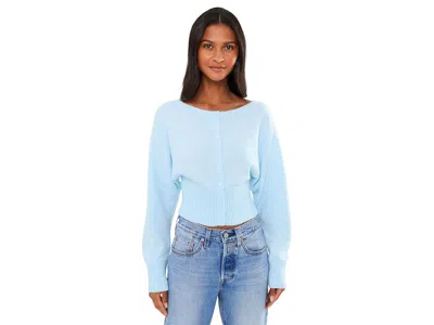 L*space In The Moment Cardigan Women's Sweater Sky Blue: Md (36b-c), Polyester/spandex