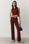 L*space Iris Sweater Flared Pants In Brown