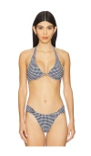 L*space Isa Bikini Top Atta Girl Gingham