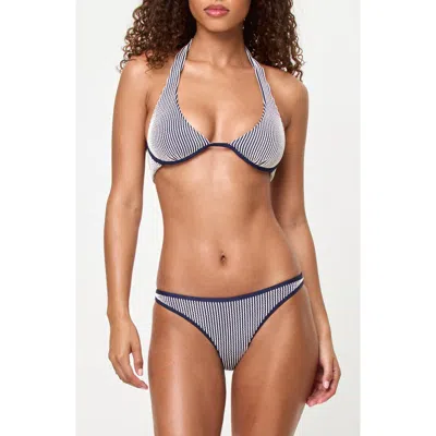 L*space Lspace Isa Textured Underwire Bikini Top In Multi