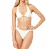 L*space Eco Ocean Rib Isa Bikini Top In White