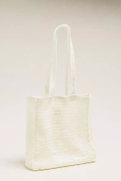 L*space Island Time 100% Cotton Tote Bag In Ivory
