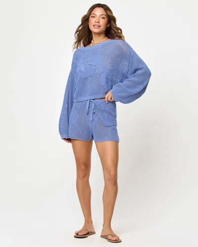 L*space Island Time Shorts In Blue
