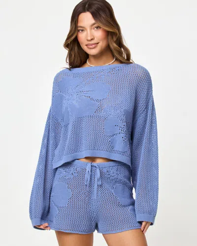 L*space Island Time Sweater In Blue