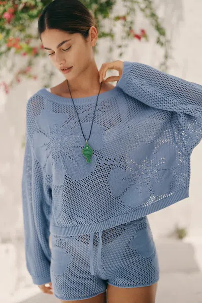L*space Island Time Sweater In Blue