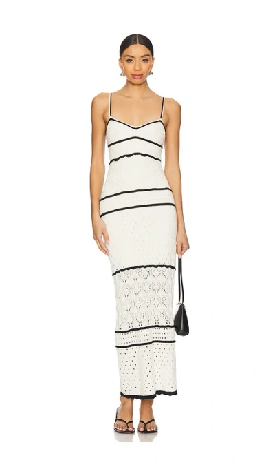 L*space Isle Of Palms Dress In Cream & Black
