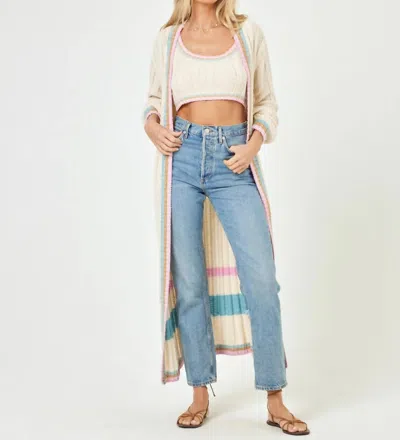 L*space Ivy Cardigan In Tapioca